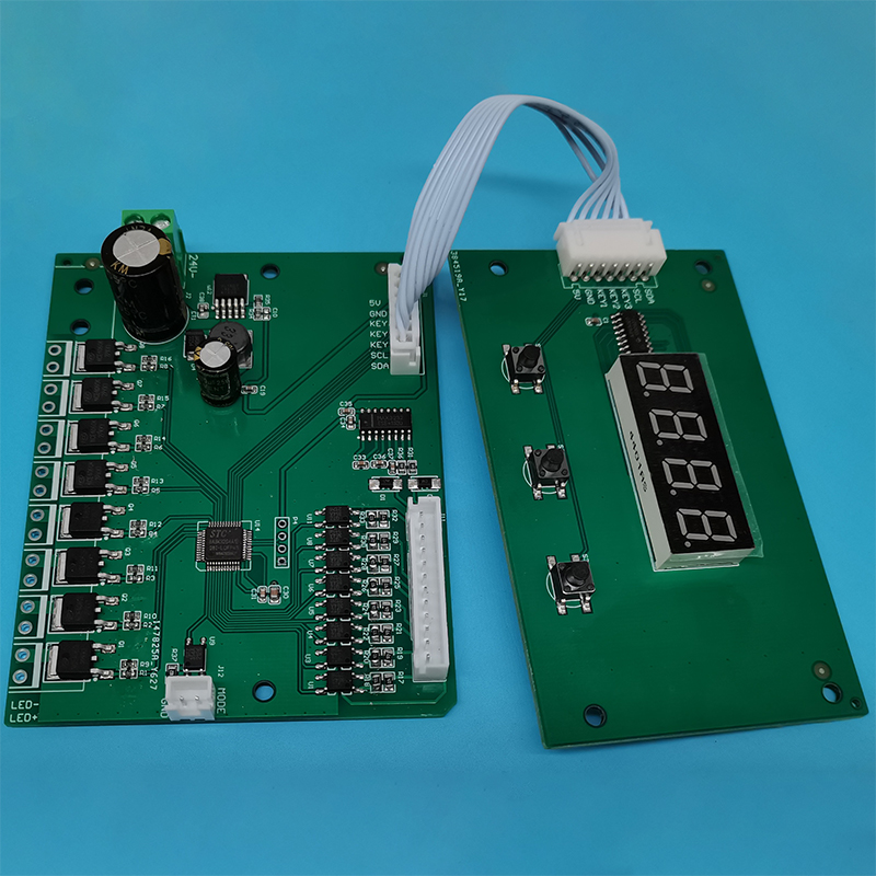 工業相機視覺光源控制板八路LED燈檢測程控觸發物聯控制PCBA方案定制開發